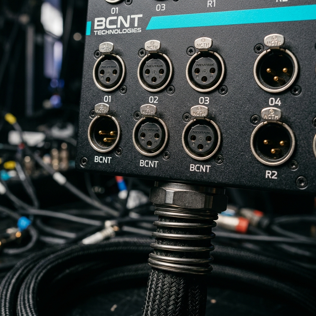 Analog Audio Snake System - Multi-Pair OFC Stage Box & Reel (Touring Grade)
